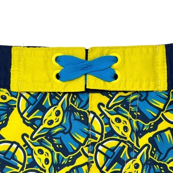 Star Wars Boys Youth Baby Yoda Swim Trunks Mandalorian Disney Size 9 10 - Picture 3 of 10